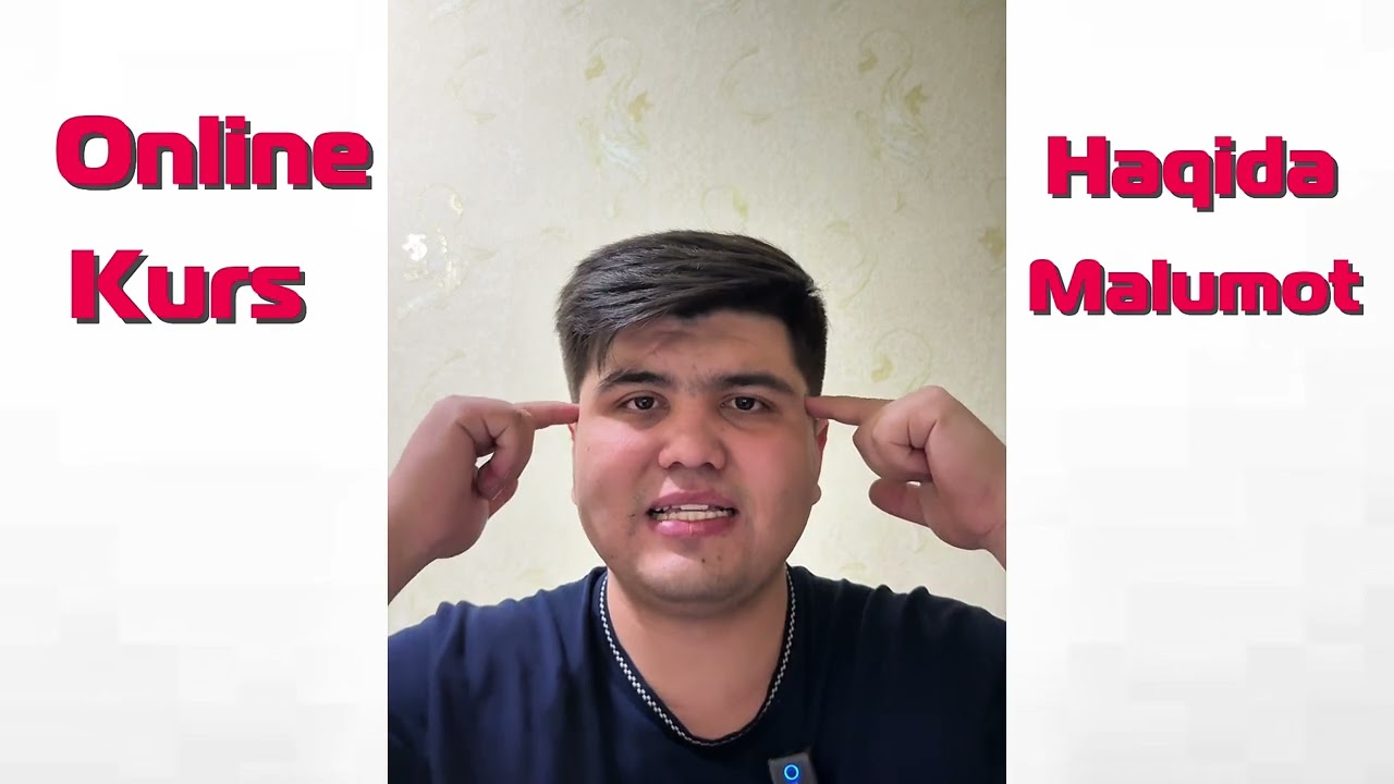 Toʻliq video darsliklarni olish uchun online kurs haqida malumotlar