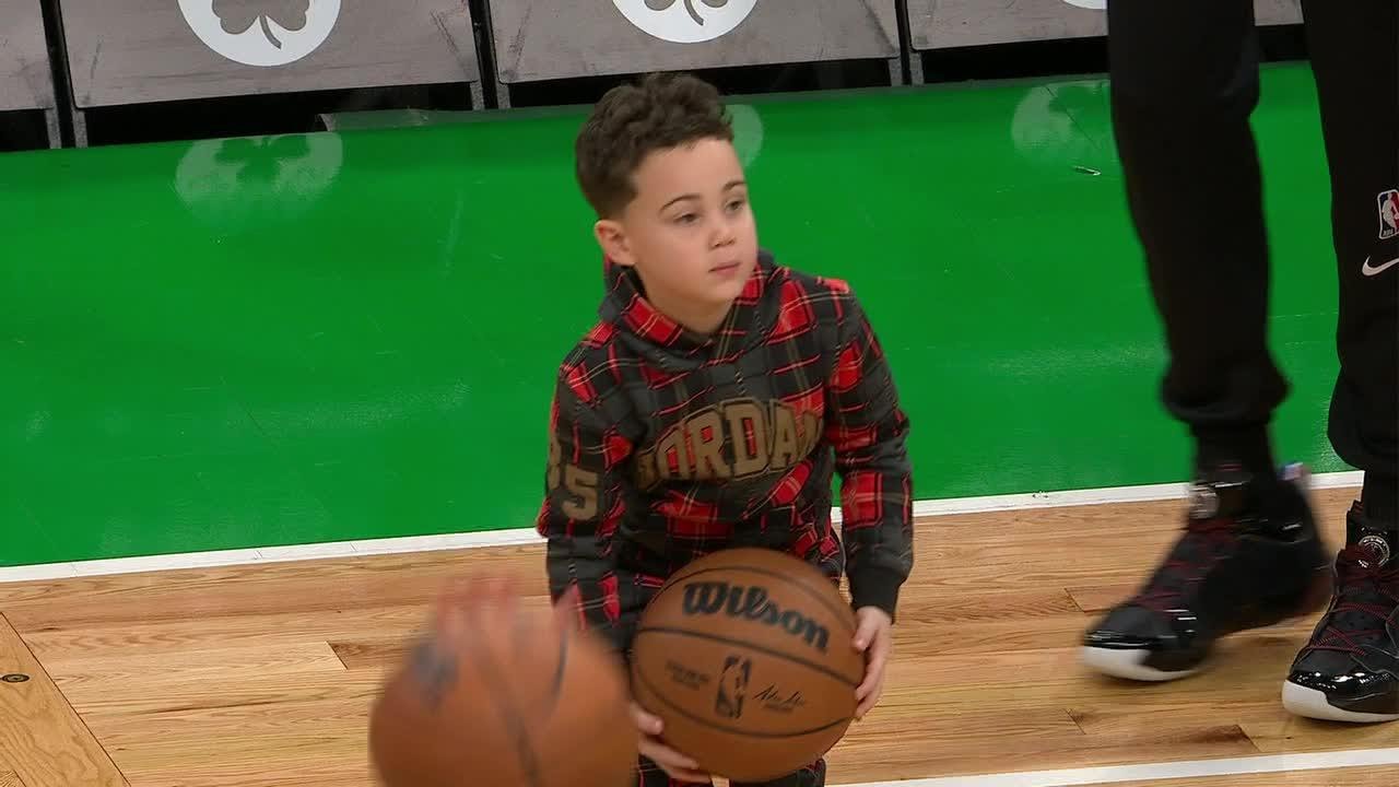 Deuce Tatum plays lockdown defense during Celtics shootaround | NBA on ESPN