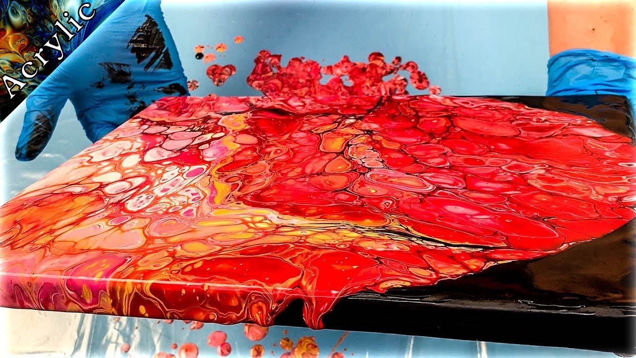 HUGE CELLS with Acrylic Dirty Pouring Flip Cup