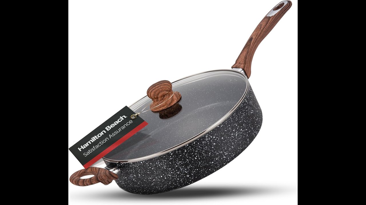 Hamilton Beach Marble Fry Pan Review - Pros & Cons - Hamilton Beach saute pan