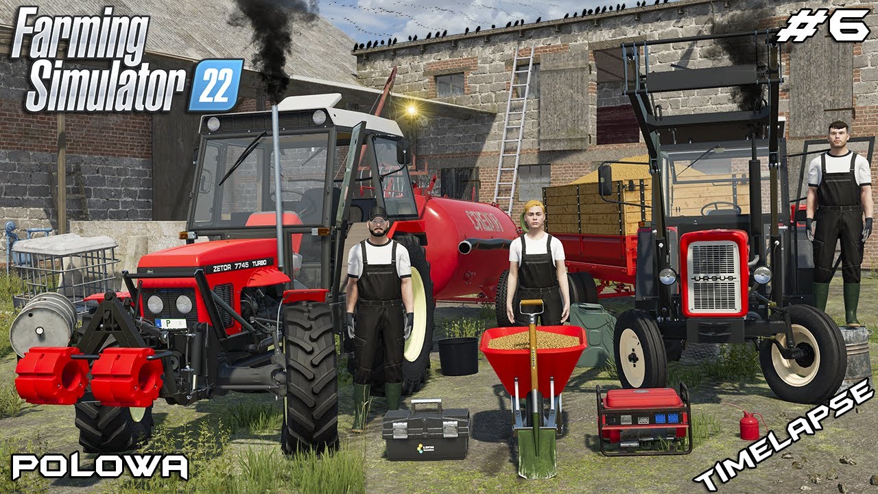 Внесение навоза, продажа пшеницы и выполнение подрядных работ | Polowa | Farming Simulator 22 | Э...