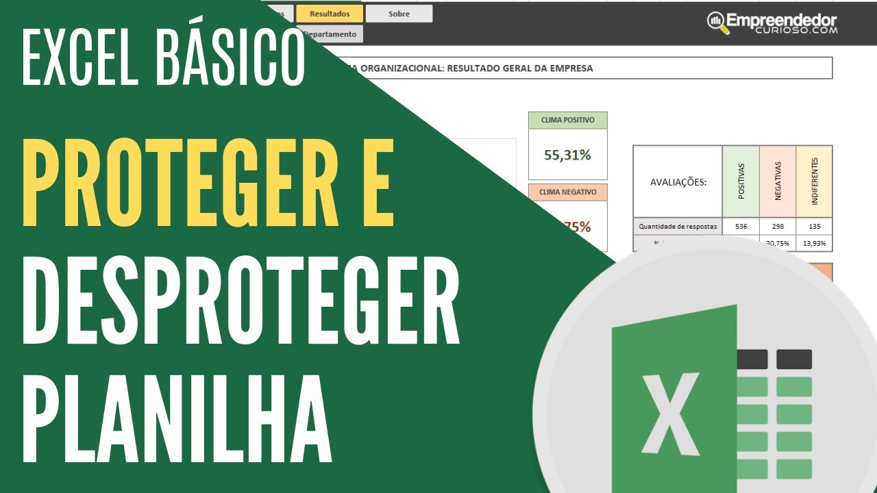 Proteger células / Desproteger - Planilha de Excel