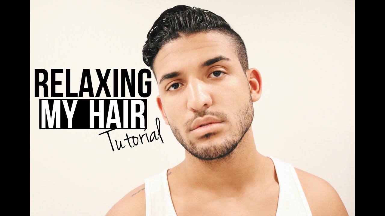 RELAXING MY HAIR | HAIR TUTORIAL FOR MEN | DemTheCeleb