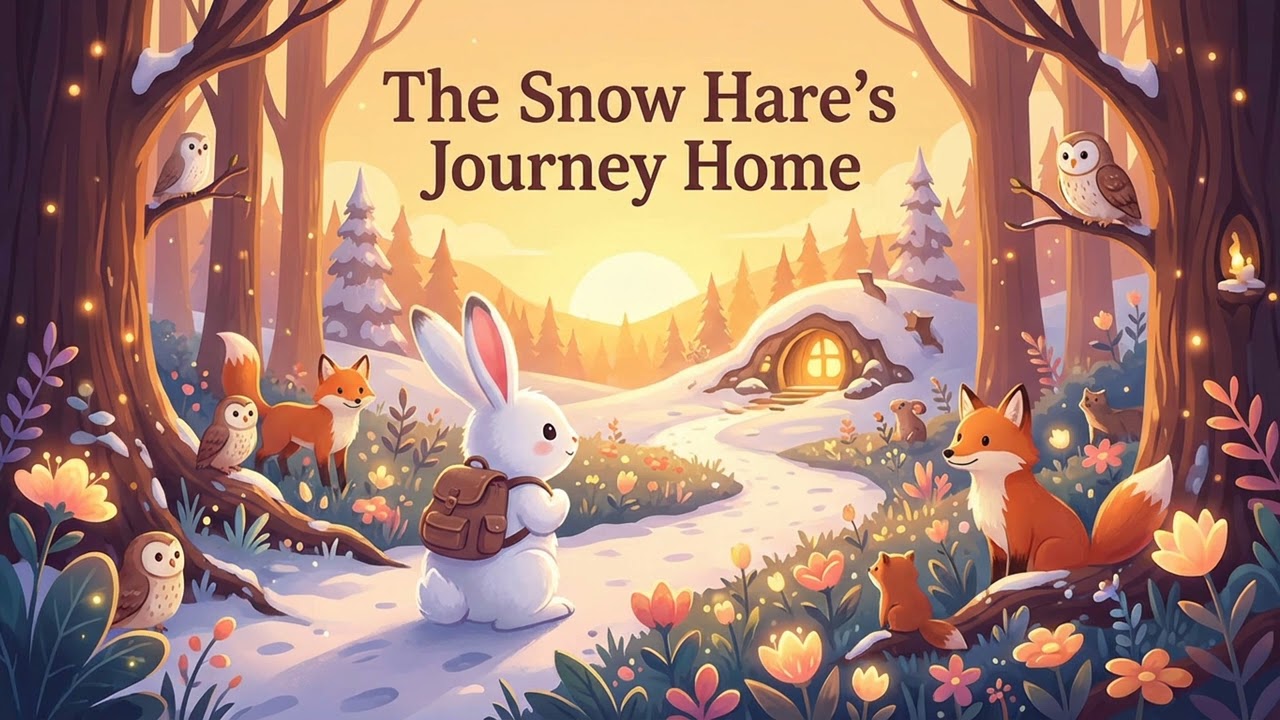 The Snow Hare’s Journey Home | Sleepy Time Stories