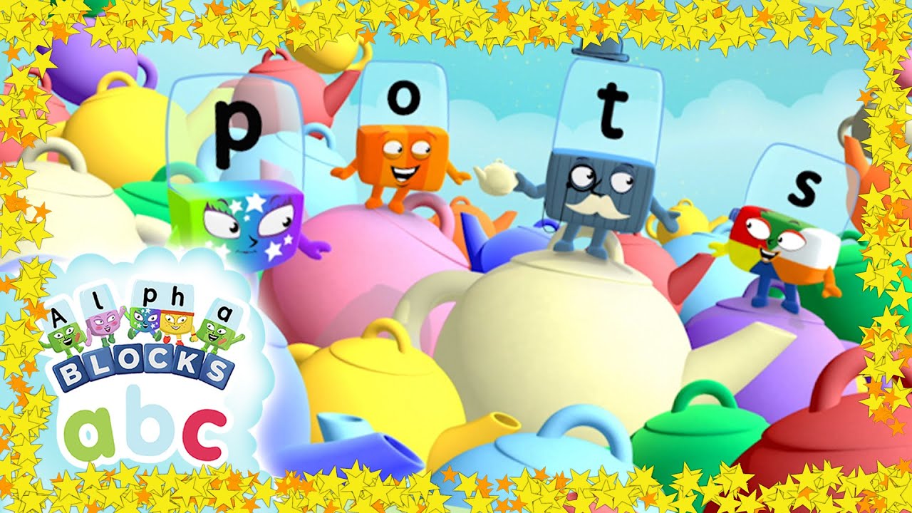 Alphablocks - Pots and Taps | Four Letter Words | Words Are Everywhere | Learn to Read