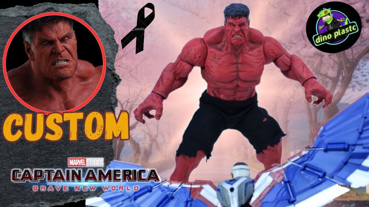 Custom red hulk Marvel select!!!!! #capitanamerica #redhulk