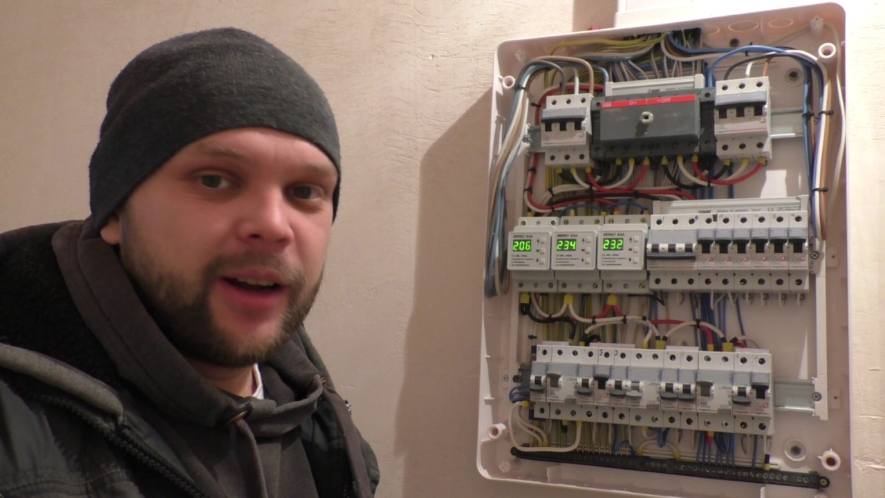 Щит в частном доме с генератором