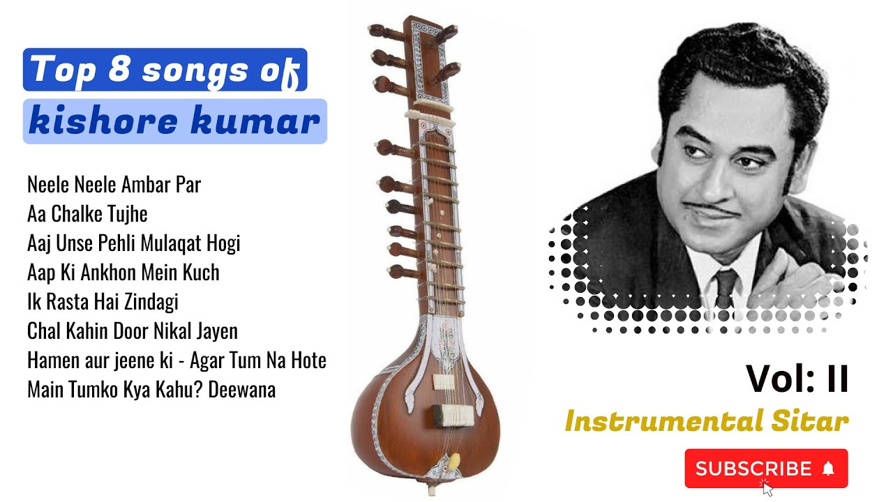 Timeless Kishore Kumar Hits | Soulful Sitar Instrumental Tribute