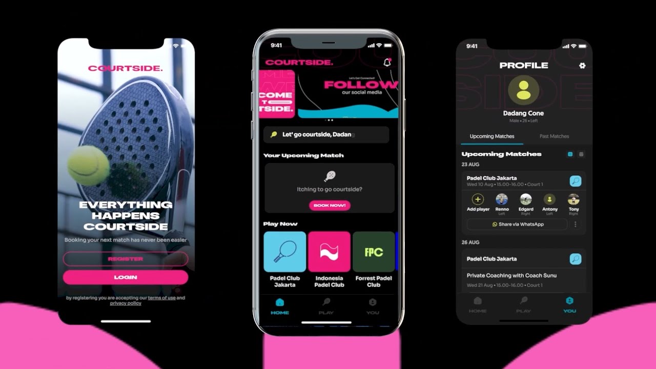 COURTSIDE. - The Indonesian Padel Booking App