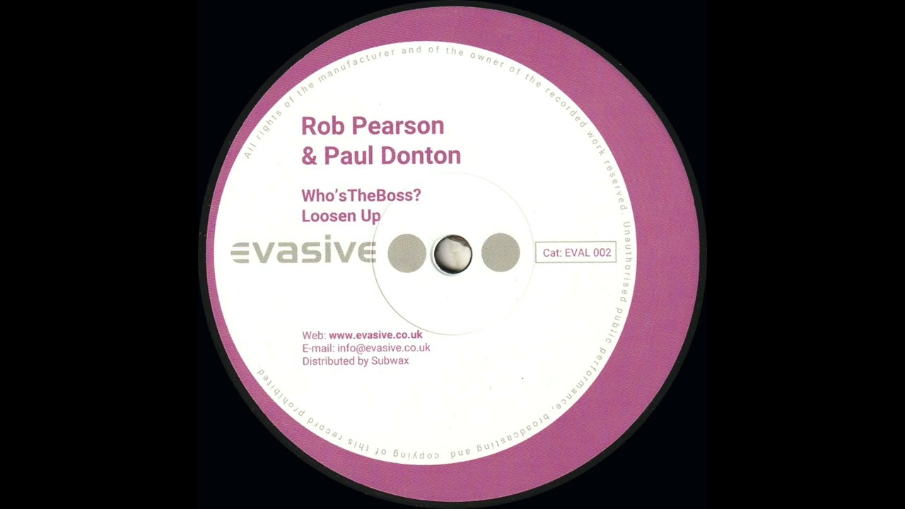 Rob Pearson & Paul Donton - Loosen Up (EVAL002)