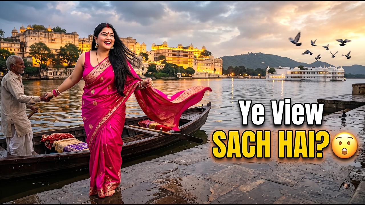 Udaipur Rain Cinematic | City Palace, Lake Pichola, Boats, Palaces, Golden Evening Streets