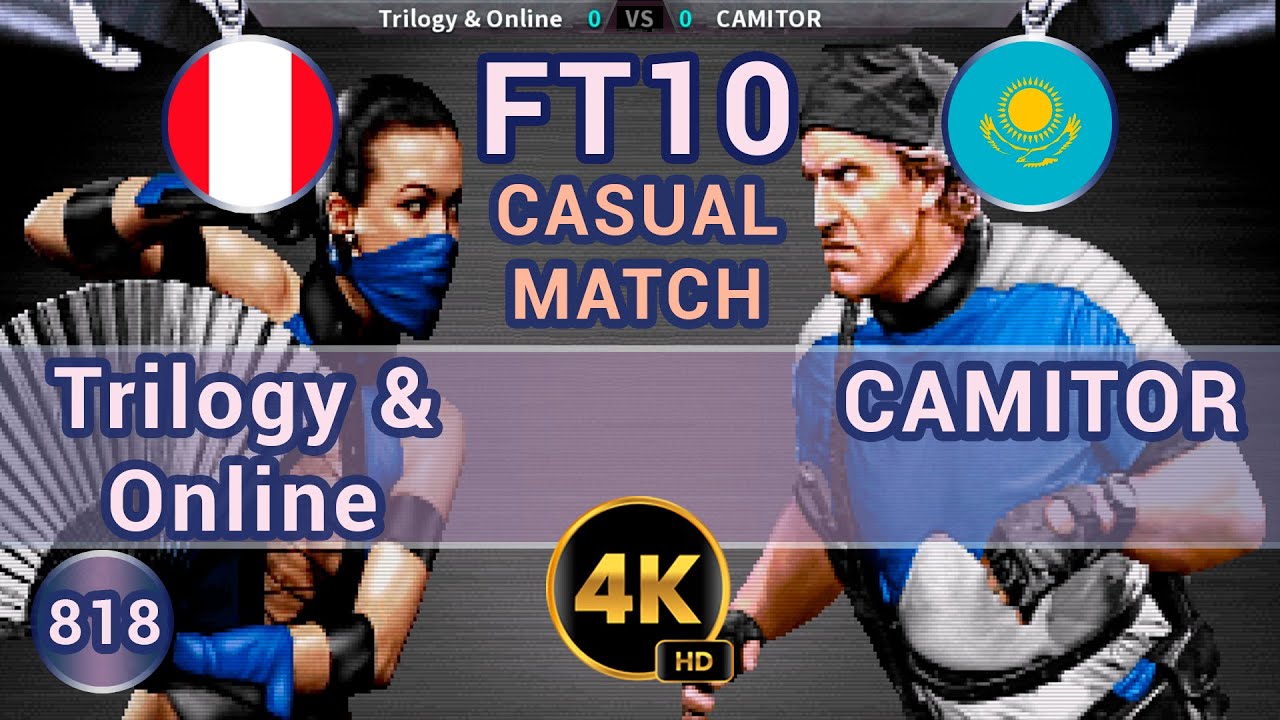 UMK3 - 🇵🇪 Trilogy & Online vs CAMITOR 🇰🇿 FT10 CASUAL / 4K 60 FPS 