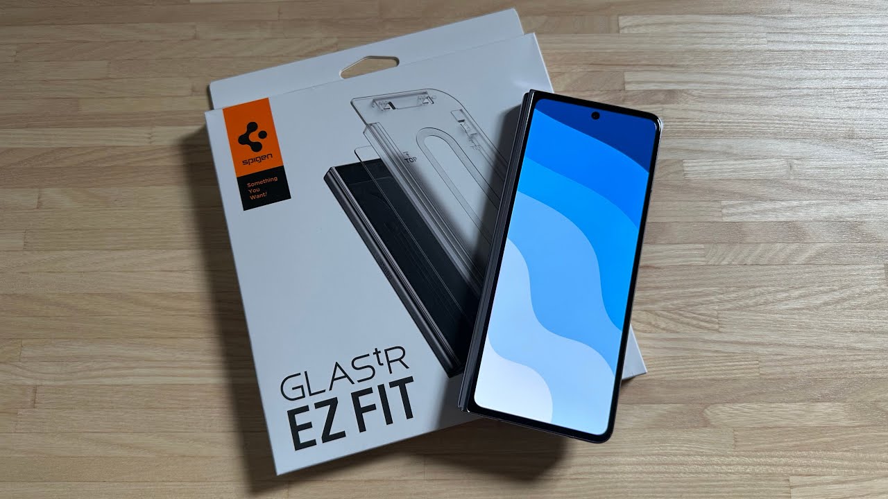 Установка защитного стекла Spigen Tempered Glass EZ Fit на Samsung Galaxy Z Fold 5!