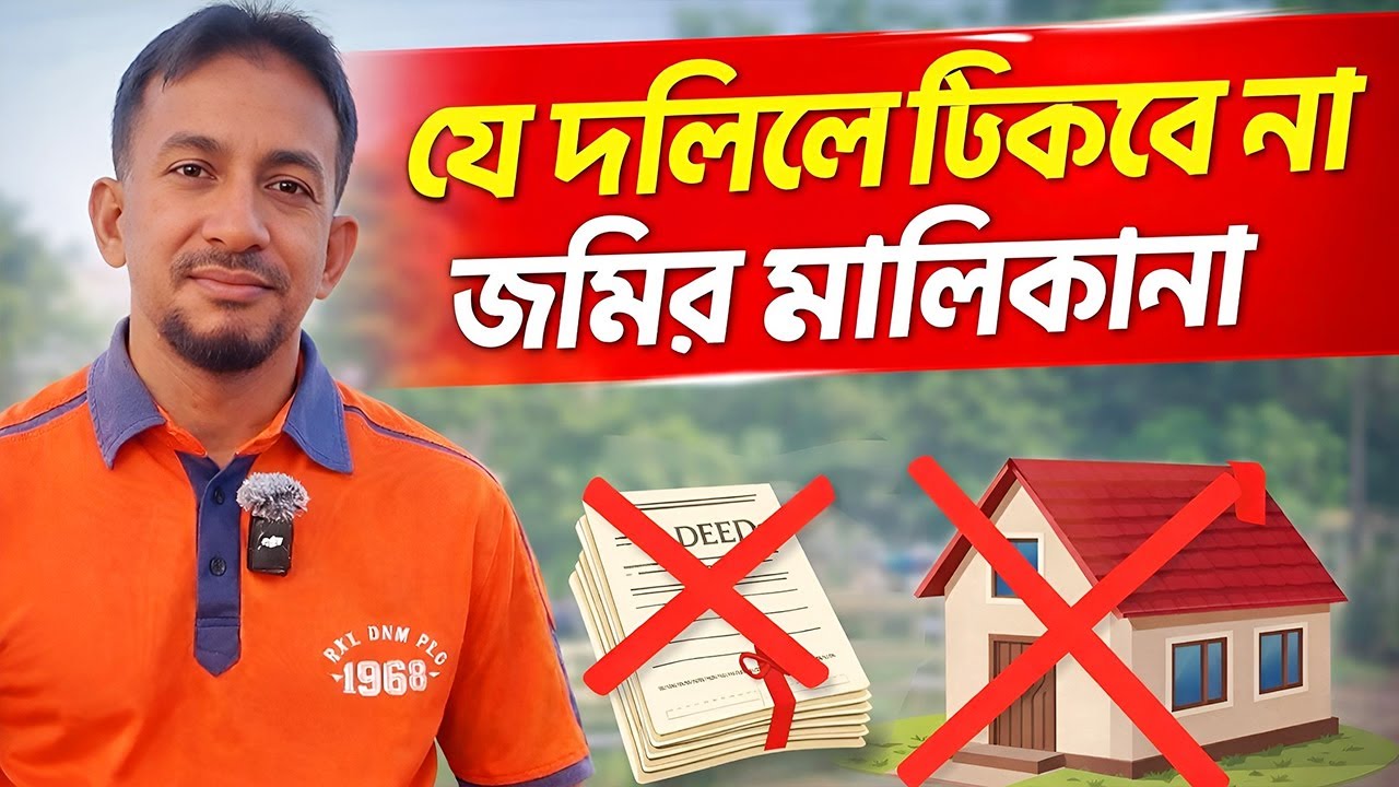 যে দলিলে টিকবে না জমির মালিকানা | ২০২৬ সালের নতুন ভূমি আইন | New Land Law-2026 |