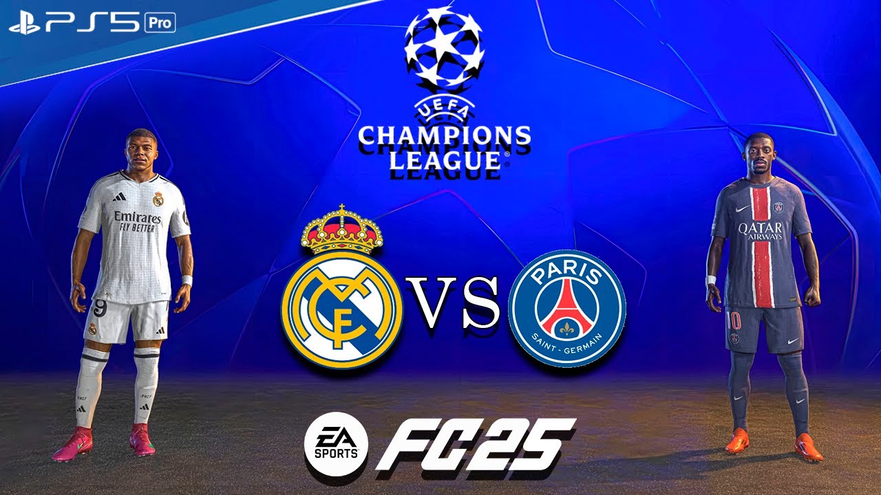 FC 25 - Реал Мадрид vs Псж Лига Чемпионов l Мбаппе и Дембеле [PS5 Pro] 4К Полный Матча