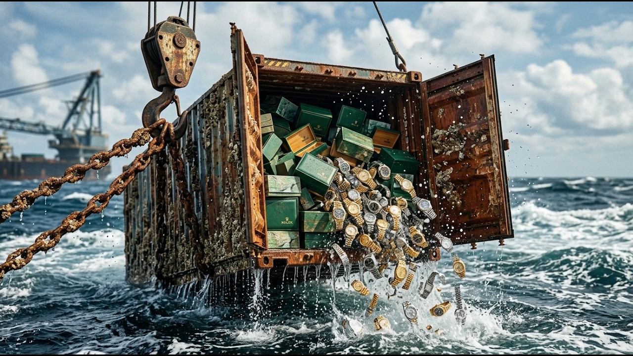 SHIPWRECK TREASURE | US Divers Recover Lost Rolex Container From Deep Ocean Floor - Deep Sea Giants