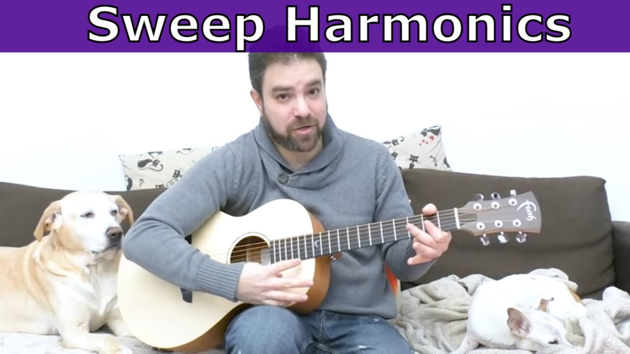 Lesson: SWEEP HARMONICS! (Or: The Coolest Technique Ever) - Guitar Tutorial