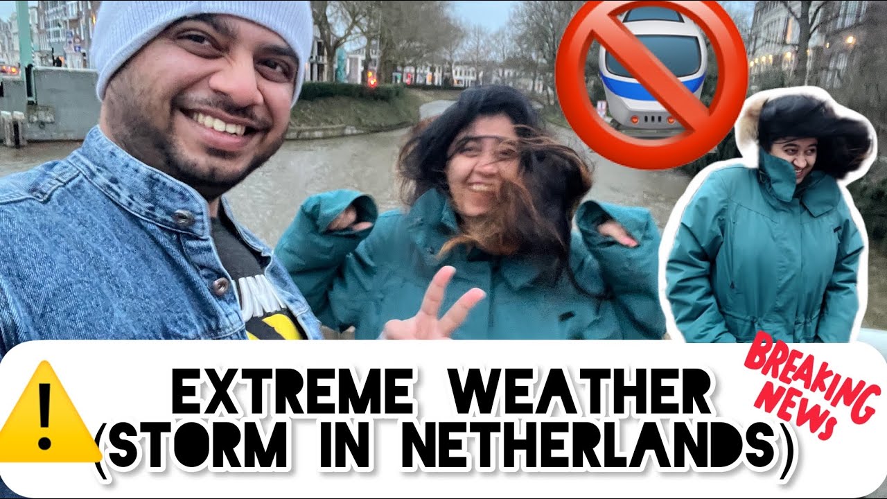 🔴 Live Experience Storm in Netherlands | Extreme Weather Condition | Wind Storm Netherlands 2022