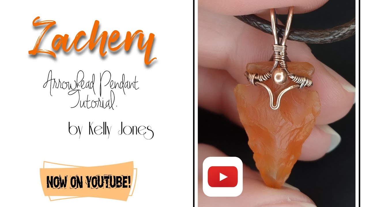 Wire Wrap Arrowhead pendant tutorial 'Zachery'.