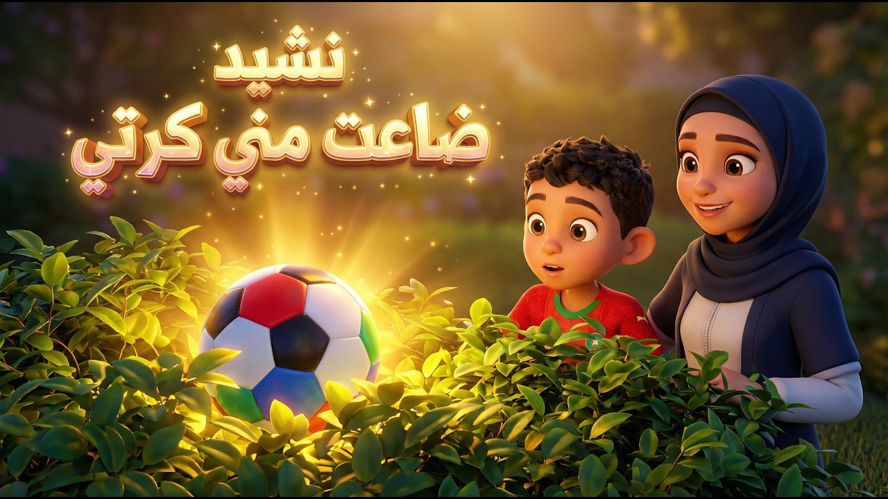 نشيد 🎵ضاعت مني كرتي ⚽️ أغنية حماسية للأطفال [مع الكلمات] | أجمل أناشيد المخيمات