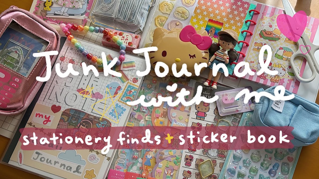 Junk Journal With Me 🇯🇵 | Using The Cutest Scraps & Stationery I Found in Tokyo | Rainbowholic
