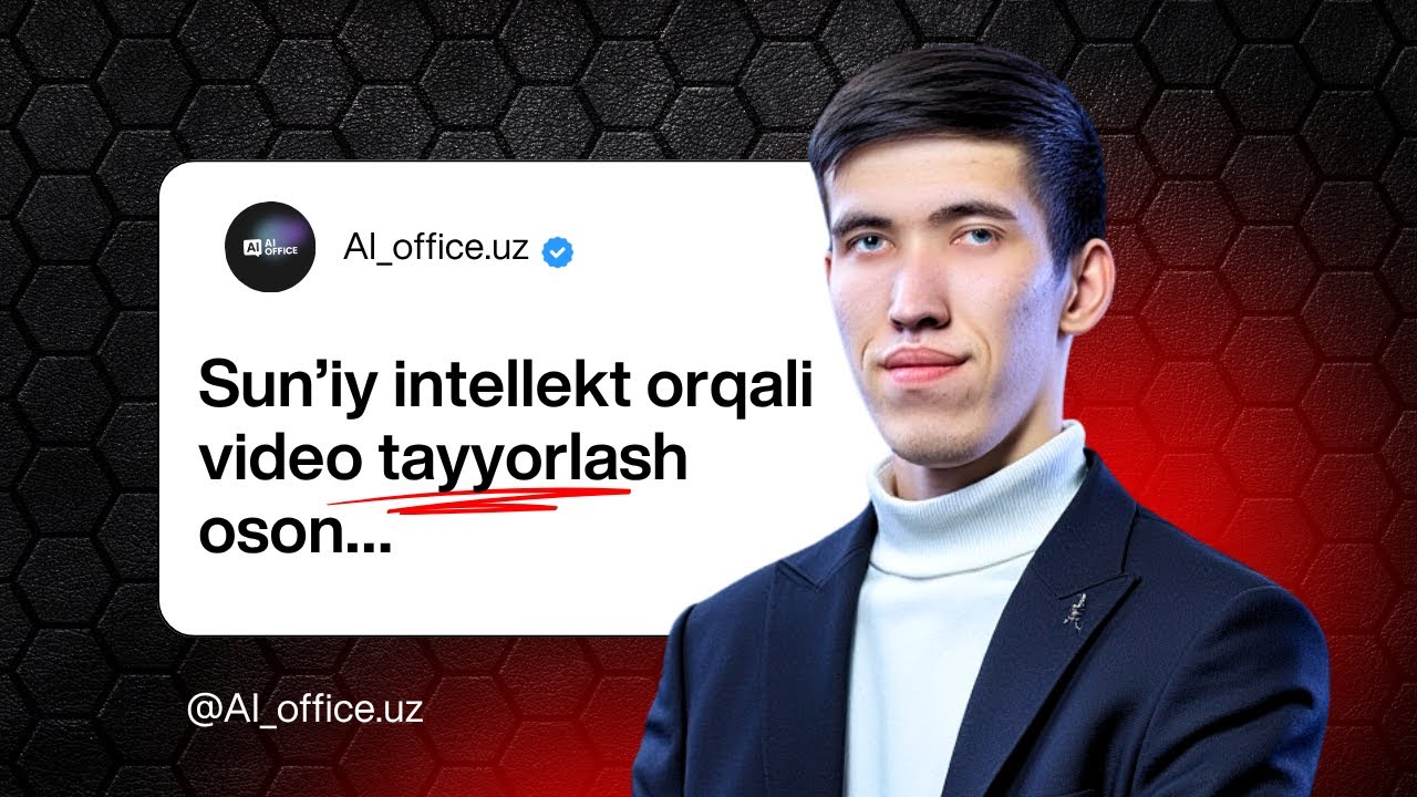 Sun’iy intellekt yordamida 0 dan video tayyorlaymiz! (12 daqiqa ichida)