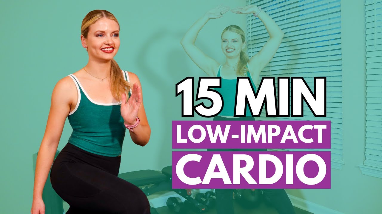 15 MIN LOW-IMPACT CARDIO WORKOUT - Beginner-friendly, apartment-friendly, no equipment