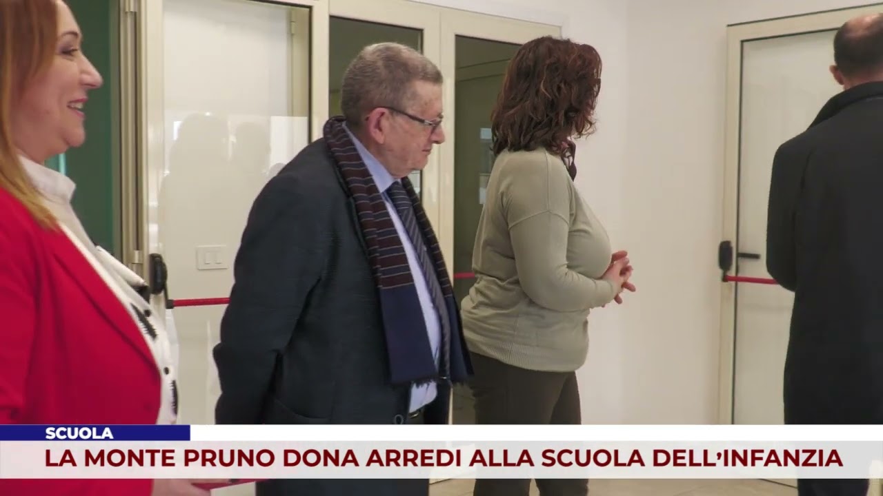 SCUOLA. LA MONTE PRUNO DONA ARREDI ALLA SCUOLA DELL’INFANZIA