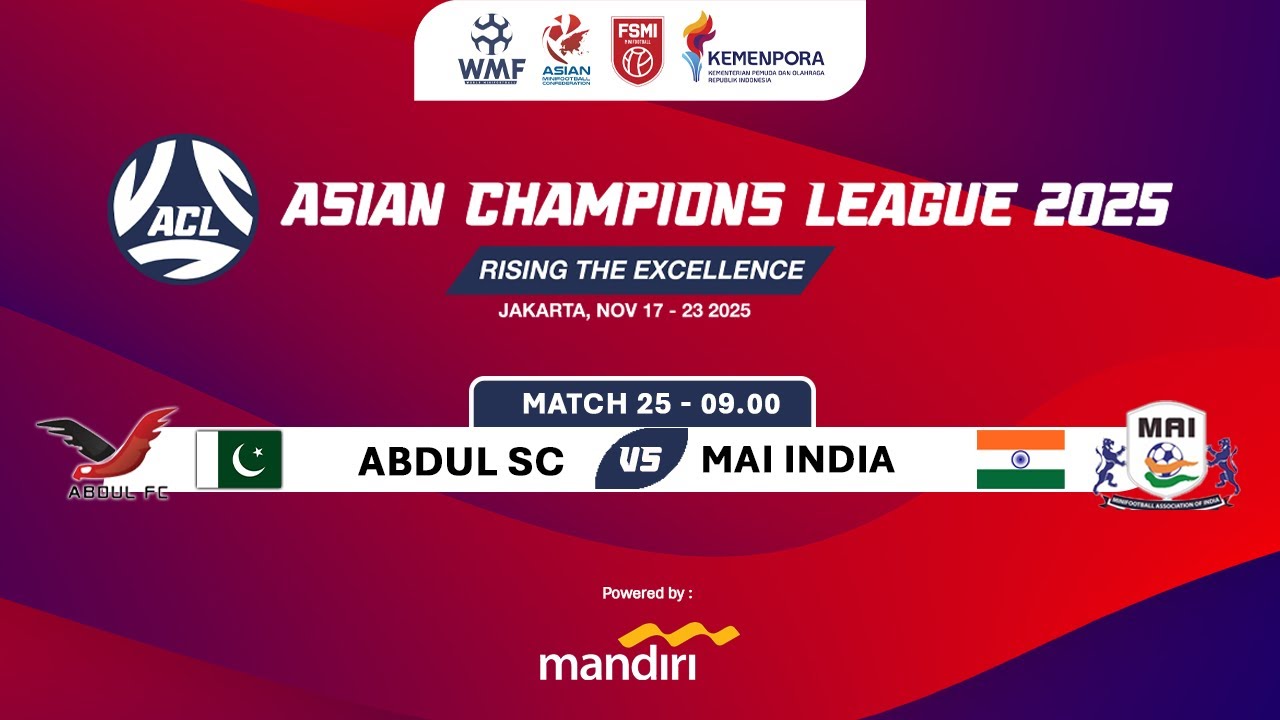 ASIAN CHAMPIONS LEAGUE 2025 | ABDUL FC MAI INDIA