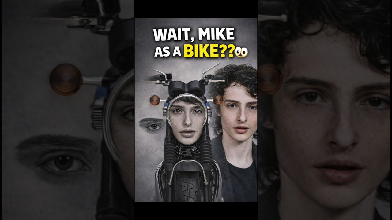 Mike as a bike🏍️#mikewheeler #mike #strangerthings #drawing #art #arttutorial #artshorts