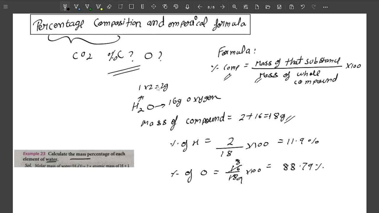 PERCENT COMPOSITION AND EMPERICAL FORMULA CRYSTAL CLEAR. 