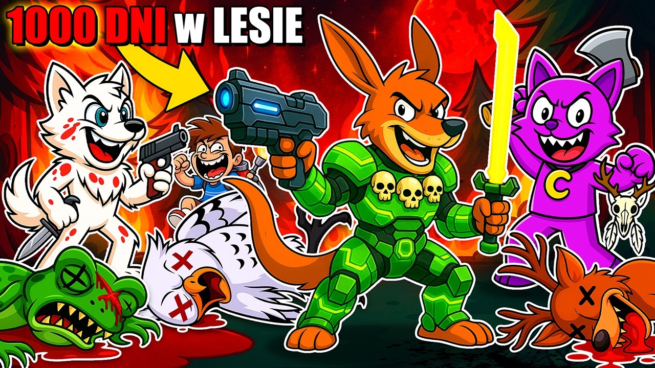 PRZETRWALIŚMY NIEMOŻLIWE 1000 DNI W 99 NOCY W LESIE w Roblox!