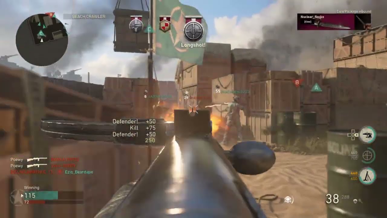 INSANE 60 KILLSTREAK on WW2 SHIPMENT (V2 Rocket) | Call of Duty: WWII Gameplay 