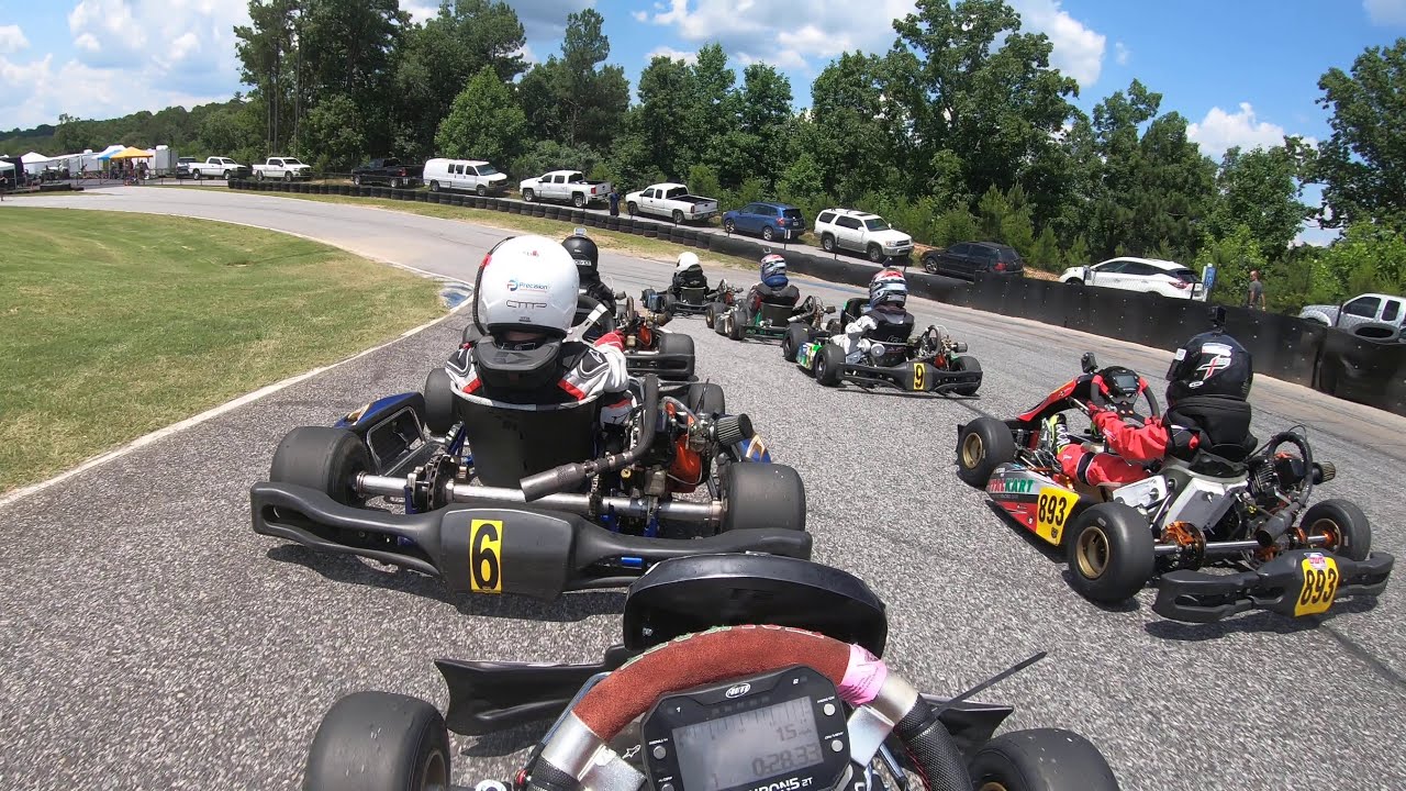 Running LO206 at AMP sitting in the Back Learning to Drive a Kart
