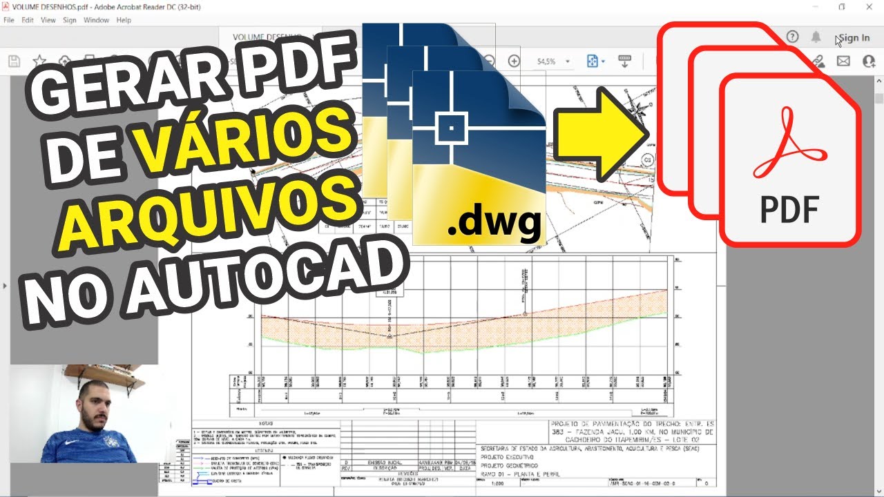 GERAR PDF DE VÁRIOS ARQUIVOS DO AUTOCAD (AUTOMÁTICO)