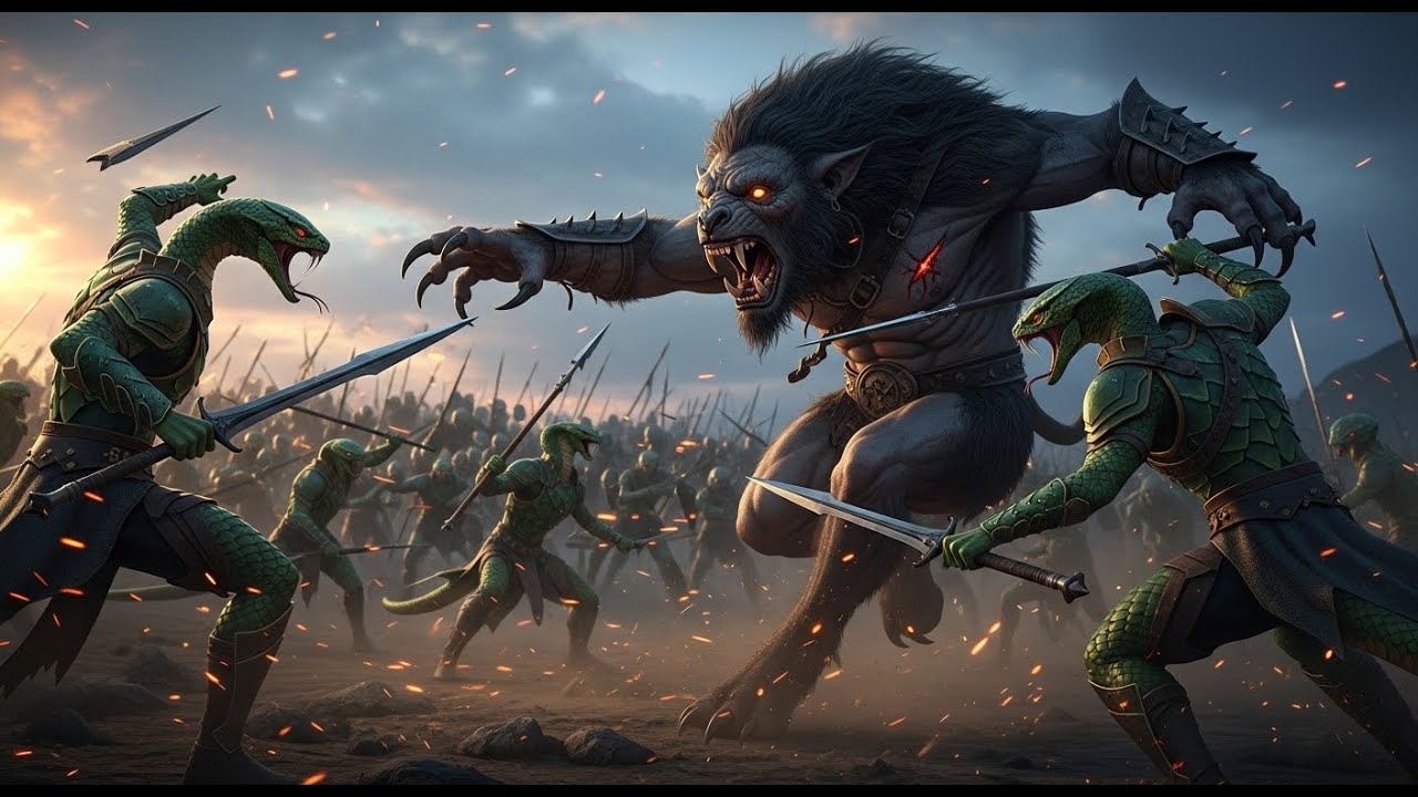 CAN THEY WIN? 530 Warg Pack vs 2,100 Serpent Warriors: Desperate Battle