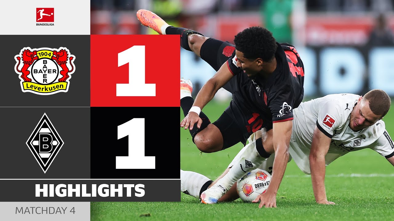 Last-Minute Shock For Leverkusen! | BAYER 04 LEVERKUSEN - BORUSSIA M'GLADBACH | MD 4 &ndash; Bundesliga