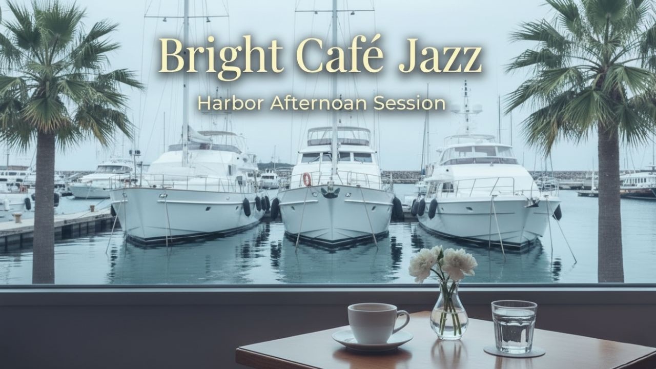 Bright Café Jazz ☕ Light & Uplifting Instrumental | Harbor Afternoon Session (1 Hour)