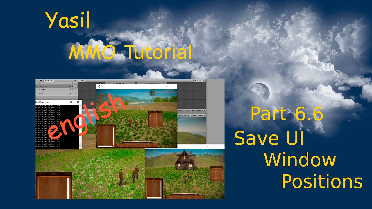 #6 6 Unity 5 Tutorial MMO Save UI Window Positions