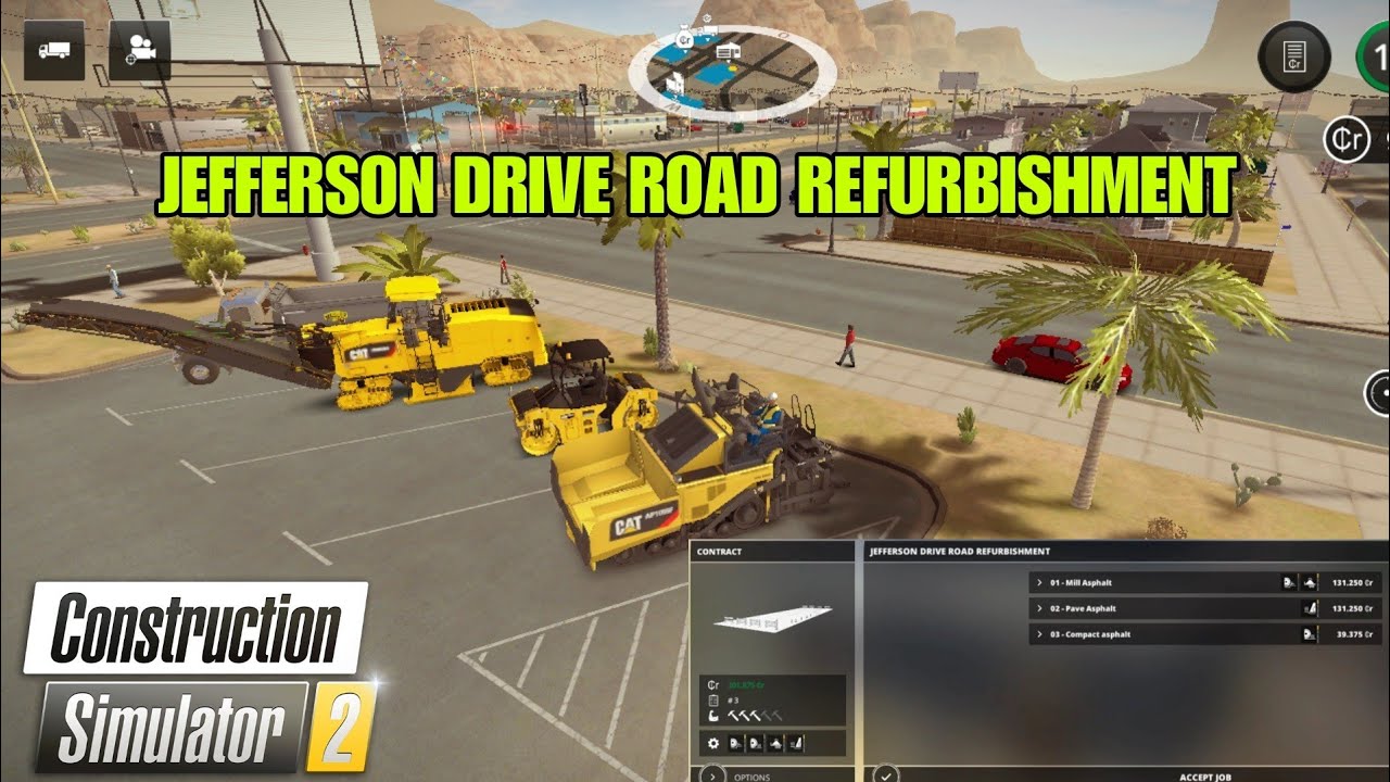 Construction Simulator 2 apk-consim 2-JEFFERSON DRIVE ROAD REFURBISHMENT