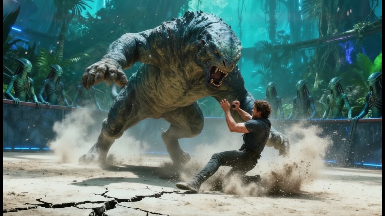 Инопланетяне в немом ужасе наблюдали, как человек голыми руками одолел высшего хищника