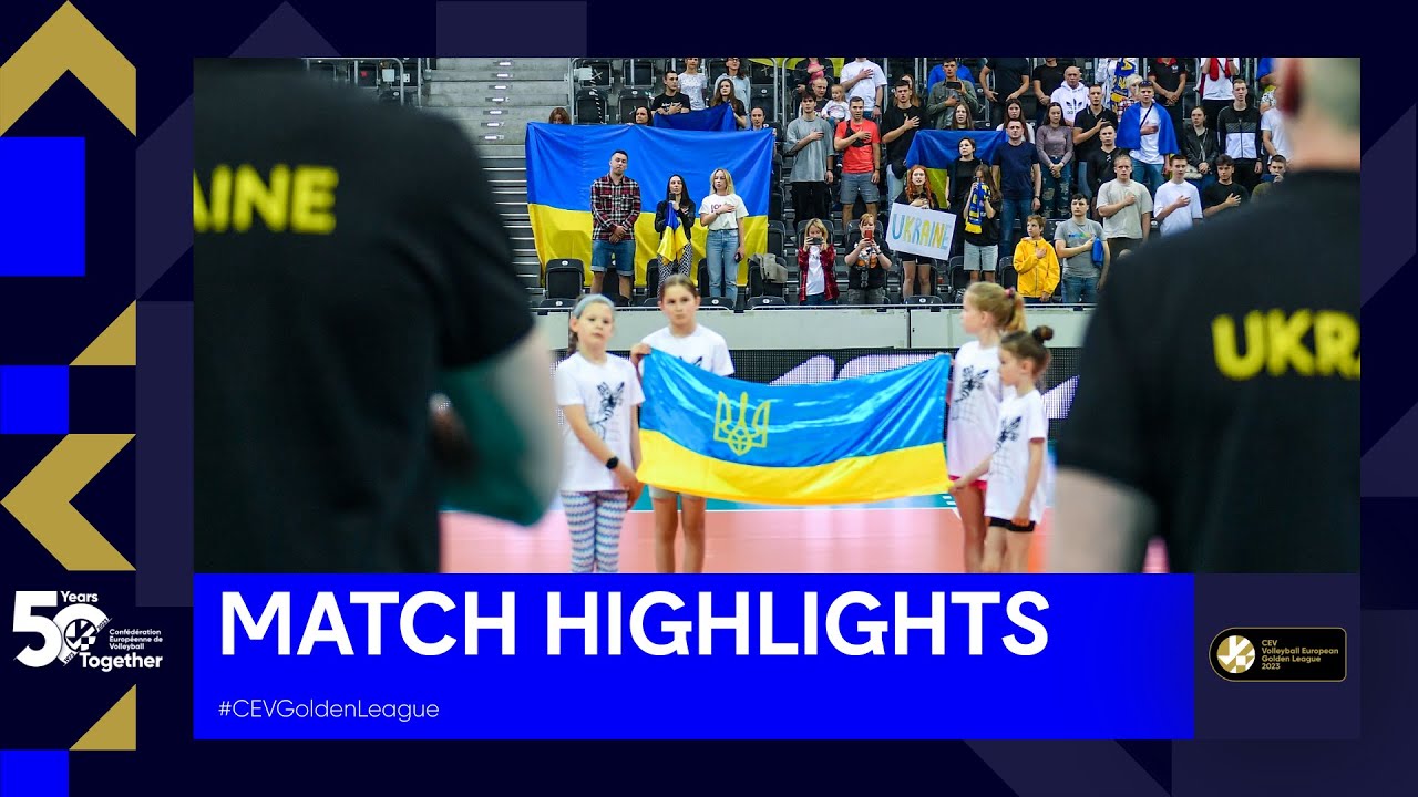 Highlights | Ukraine vs. North Macedonia I CEV Volleyball European Golden League 2023
