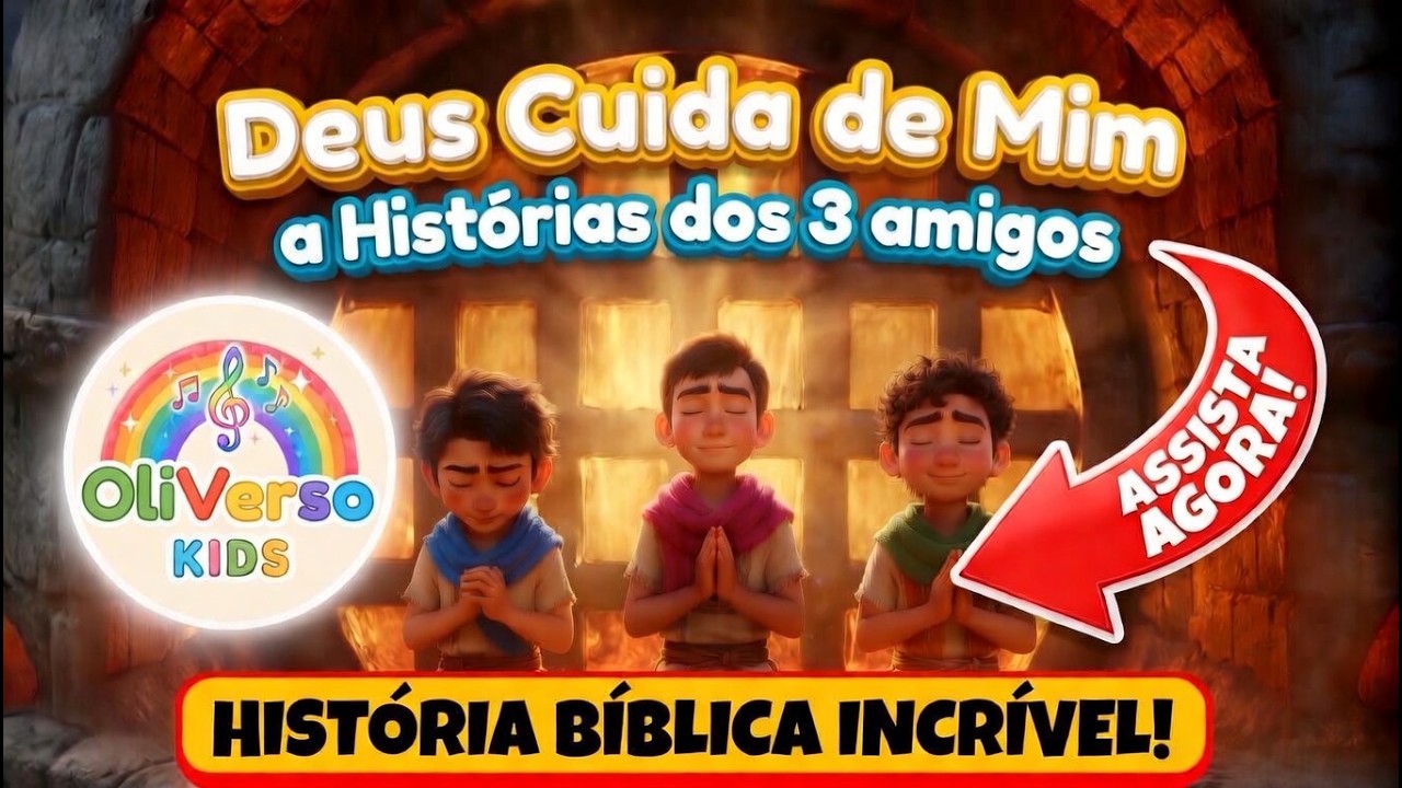 Deus cuida de mim! - A História dos 3 amigos! | OliVerso Kids |