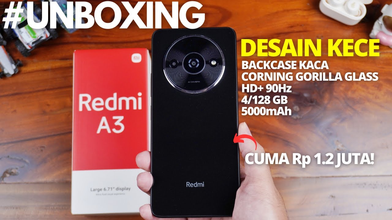 YANG TERLUPAKAN! UNBOXING Redmi A3 Indonesia, Strategi UNIK Xiaomi! ENTRY LEVEL Utamakan DESAIN!