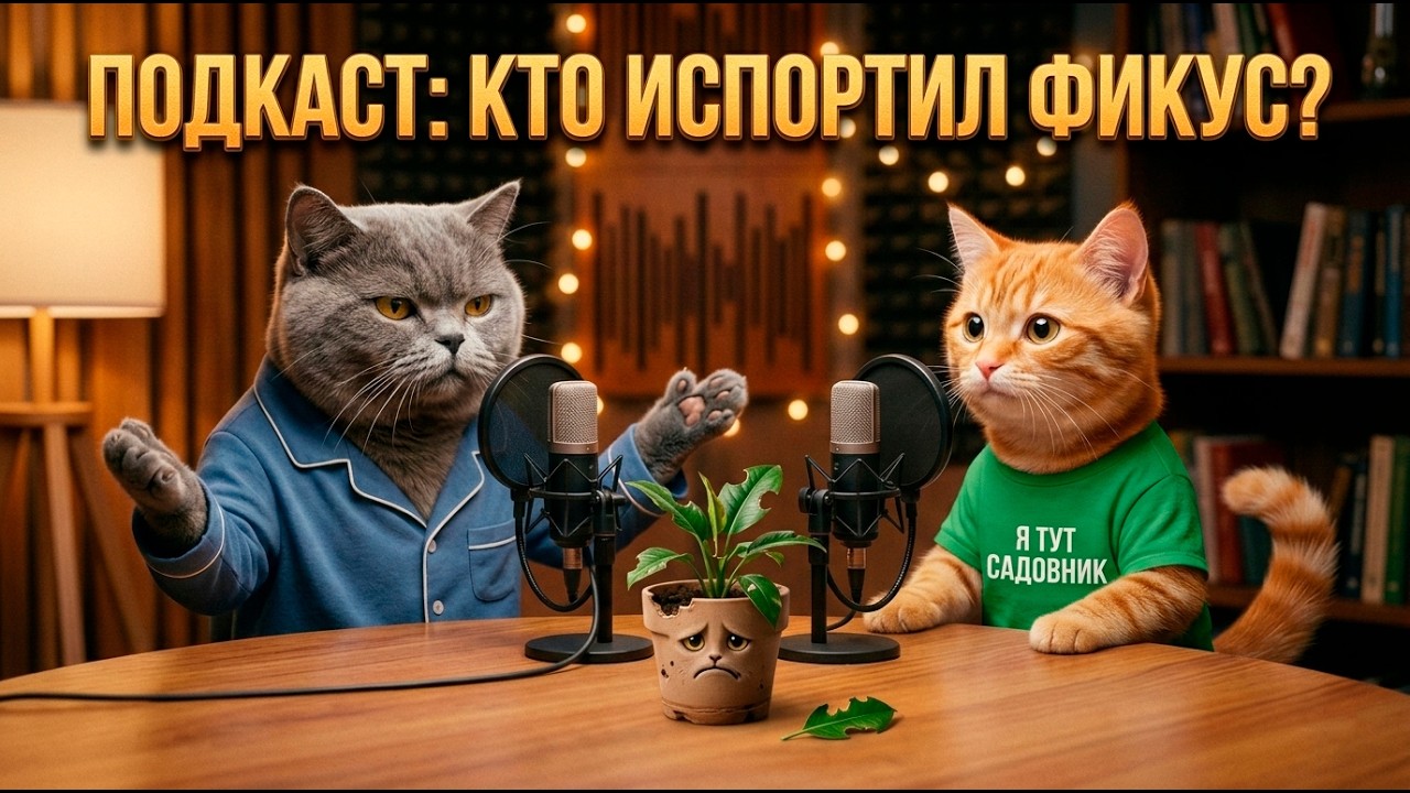Подкаст котов 15 | Зачем коту цветы?