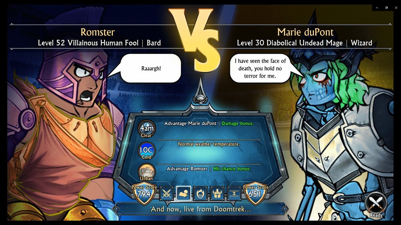 Swords and Sandals Immortals Grand Champion Theme - Marie dePont