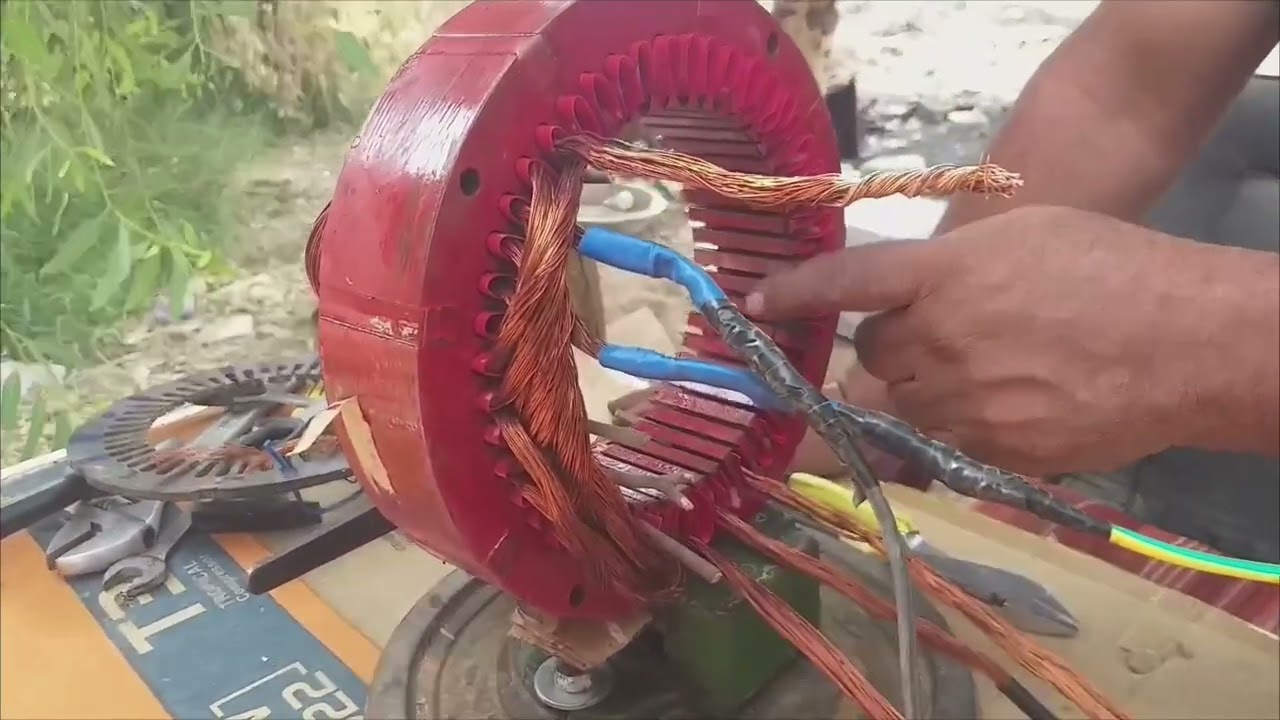 شرح طريقه لف محرك سياره كهربائيه