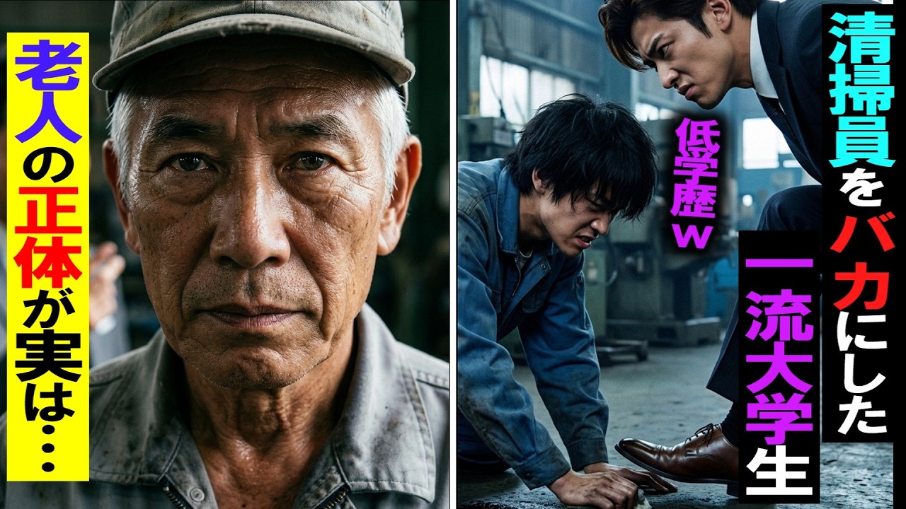 【スカッと】データ消去をFラン&清掃員に擦り付けた一流大インターン生⇒掃除のジジイ『本当のデータは隔離済みだ』...彼の正体に一流大生が絶望することにw