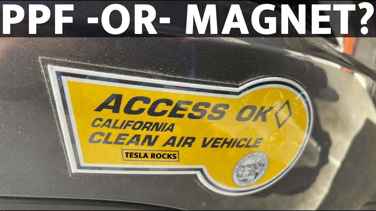 Apply CARPOOL Stickers with PPF or Magnet Sheets on your Tesla Model Y or 3