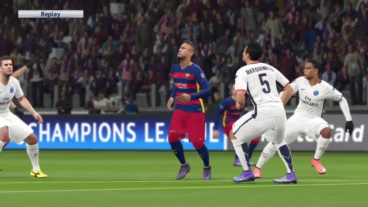 |PES 2016 PS4 Awesome Gameplay Barcelona vs Paris SG |ماتش ممتع برشلونه و باريس سان جيرمان بيس 2016|